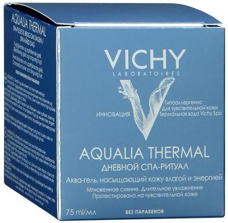 фото упаковки Vichy Aqualia Thermal аква-гель СПА дневной для упругости кожи