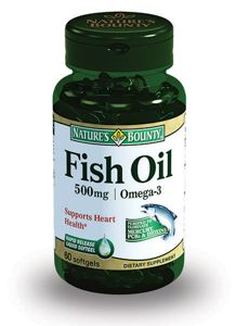 фото упаковки Natures Bounty Рыбий жир 500 мг Омега-3